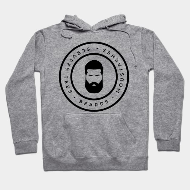 Beards, moustaches, scruffy tees Hoodie by ScruffyTees